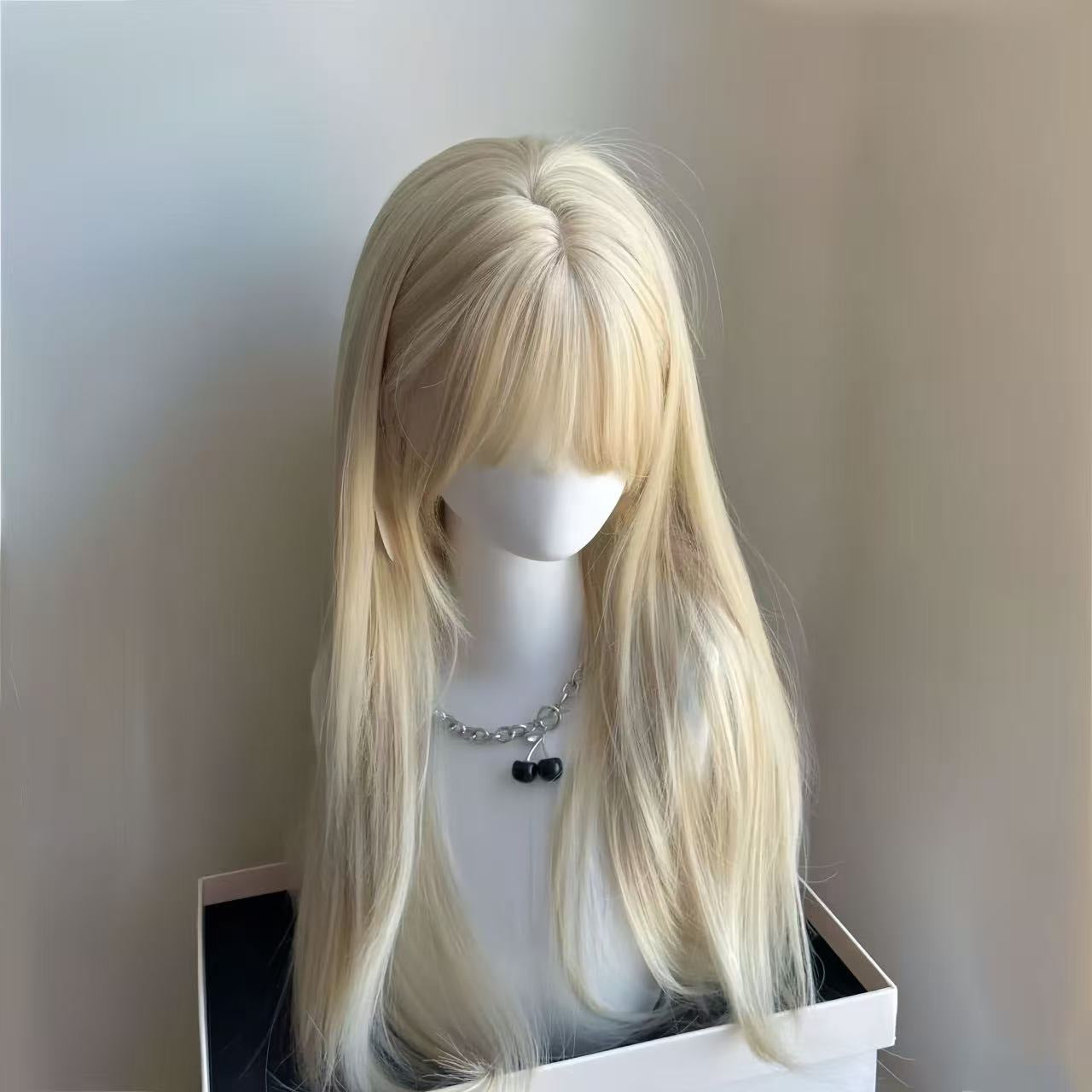 Women's High Dark Brown Hair Full Top Natural Long Straight Wig