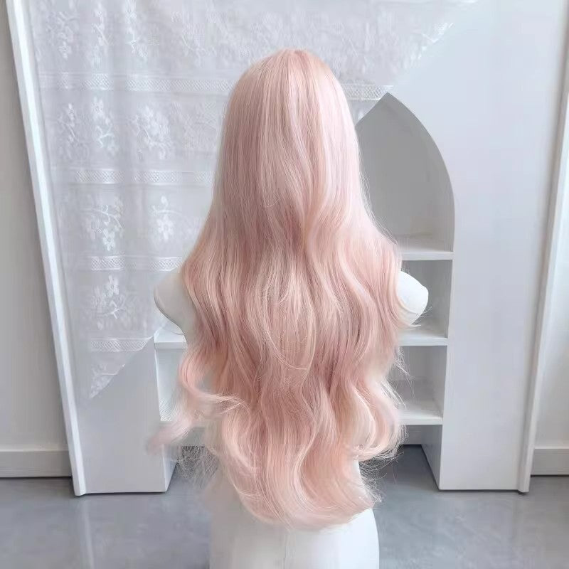 Artificial Hair Straight Bangs Curly Big Wave Sweet Wig Long Curls