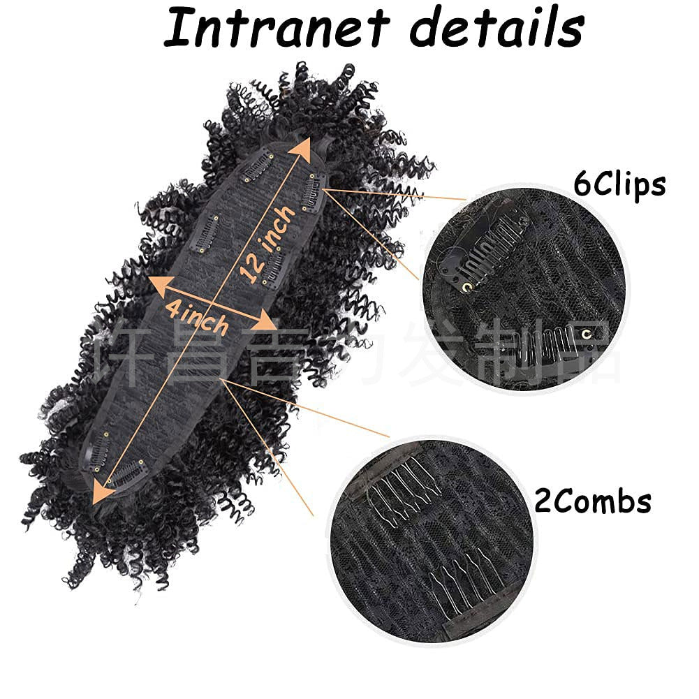 Pretty Mohawk Fluffy Dry African Small Wig Short Curly Hair