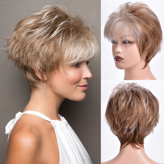 Stylish Classy Women's Synthetic Wigs Fluffy Wig Short Straight Hair