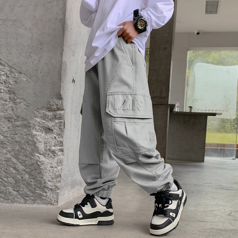 Children's Boys Autumn Clothing Handsome Casual Older Boy Loose Fashion Children's Pants