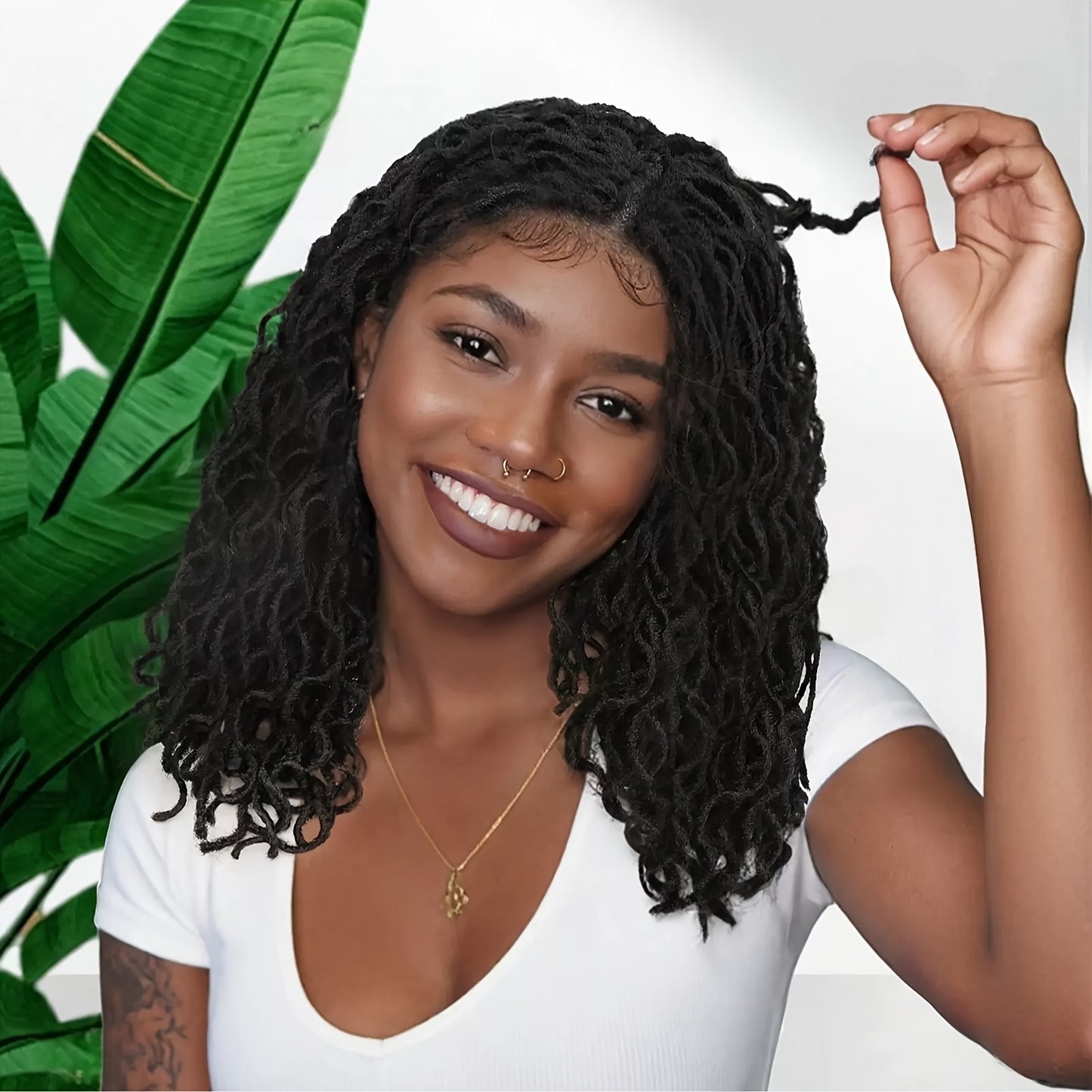 Chemical Fiber Small Roll African Dirty Wig Short Curly Hair