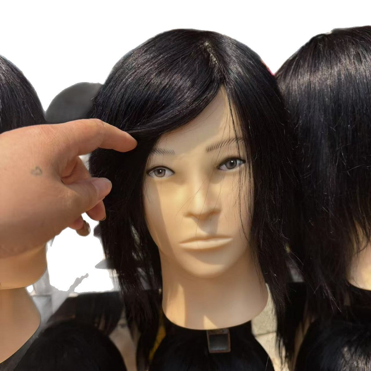 Men's Apprentice Practice Hair Cutting Special Real Human Mannequin Head Other Wig