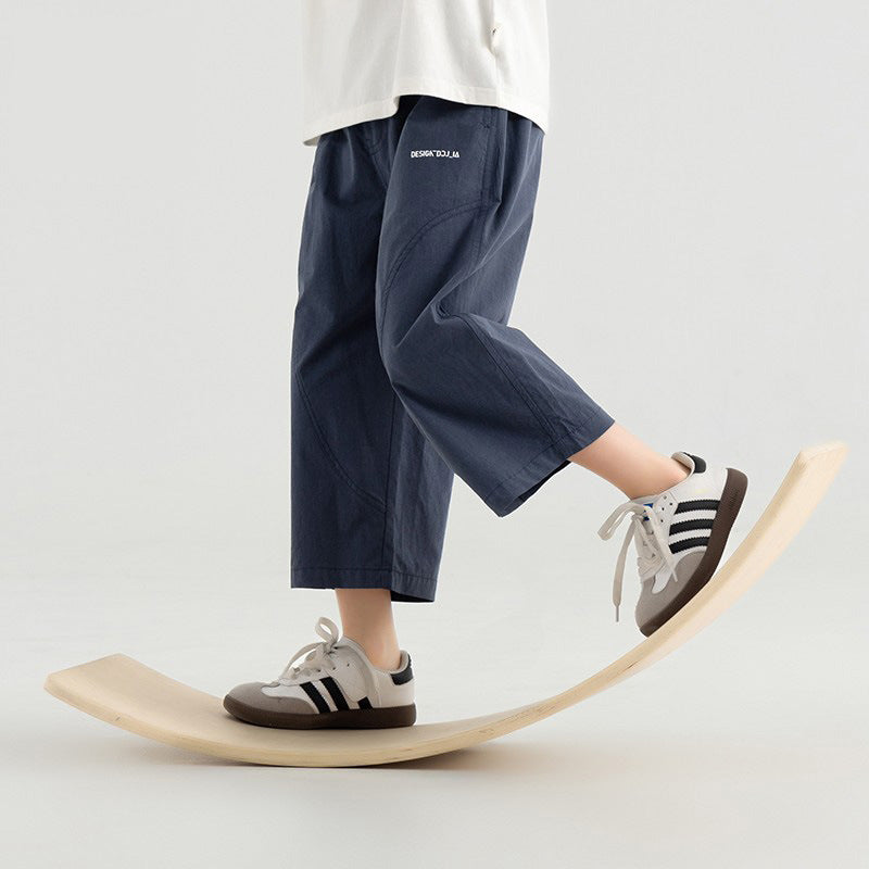 Children's Summer Straight Handsome Cropped Over The Knee Thin Children's Pants
