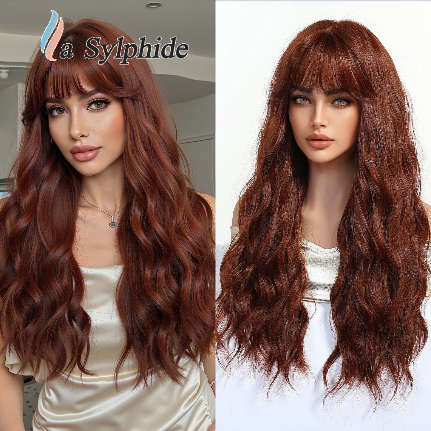 Female Mesh Beauty Curly Hair Natural Wig Long Curls