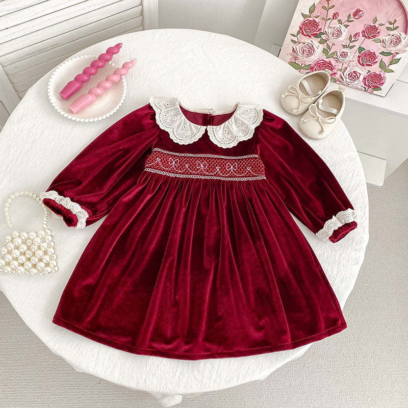 Veet Long Sleeves Rompers Romper Sisters Children's Dress