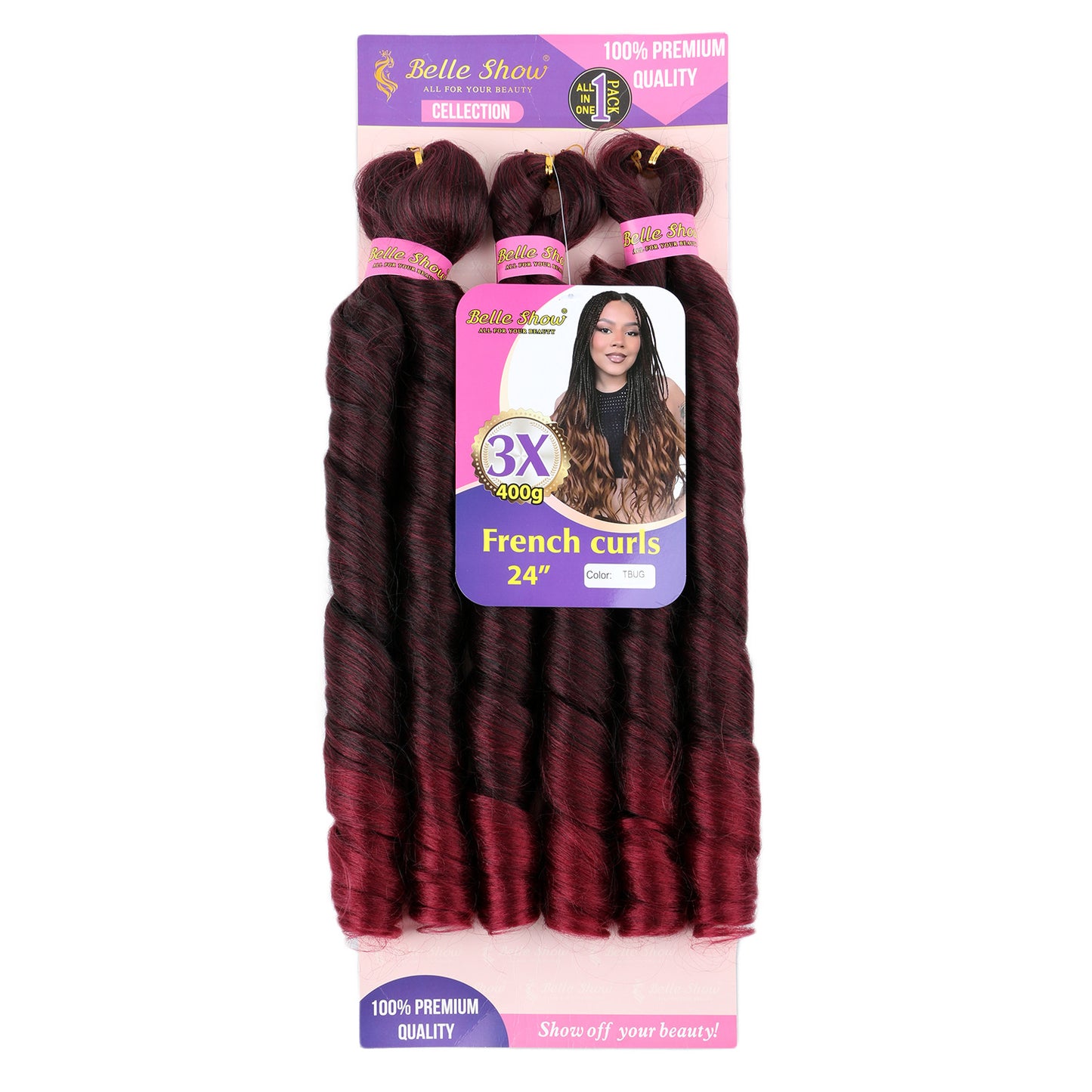 Fiber Low Temperature Tube Curved Large Wig Long Curls