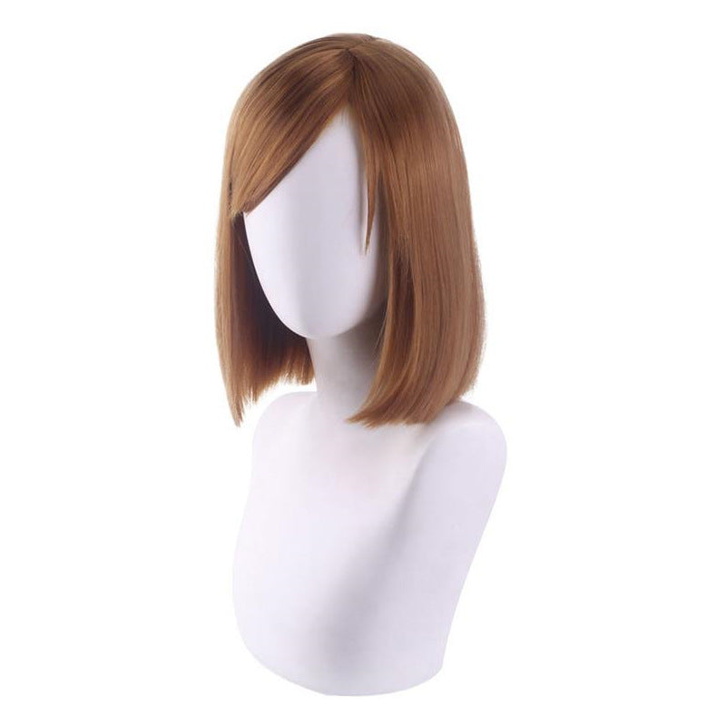 Cardamom Wild Rose Brown Short Hair Curse Back To War Cos Wig