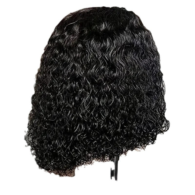 Women's Small Headgear Fiber Chemical Front Lace Wig Short Curly Hair