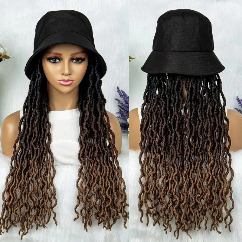 Braids With Cap Afro Braided Wigs Wig Long Curls