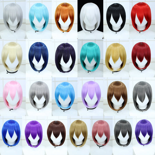 Universal Fiber Short Hair Hairstyle Simulation Scalp Top Collection Cos Wig