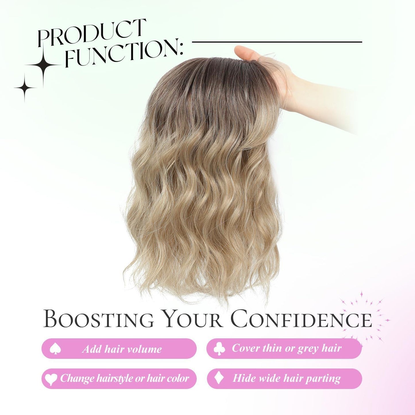 Headgear Female Chemical Fiber Top Lace Wig Short Curly Hair