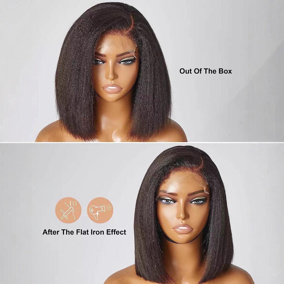 Fashion Corn Stigma Female Chemical Fiber Wig Short Curly Hair