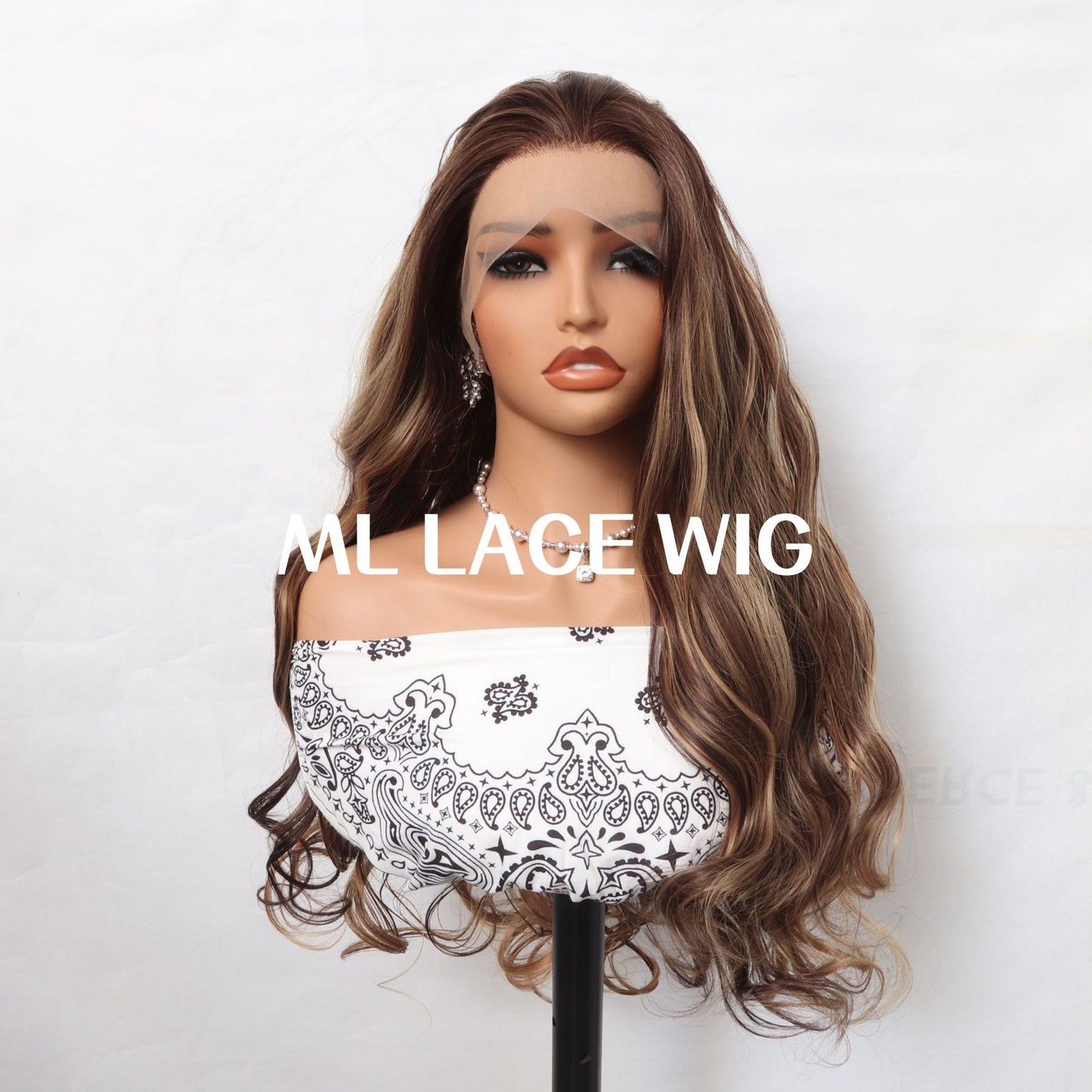 Women's Doll Lolita Hand Crochet Casual Split Curly Hair Team Korean Wig Long Curls