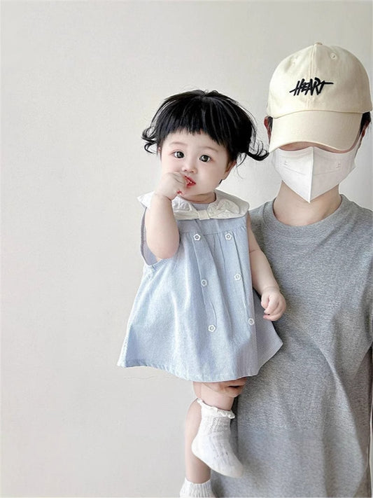 Clothes For Babies Thin Summer Clothing Bloomer With Skirt Jumpsuits Jumpsuit, Climbing Suit