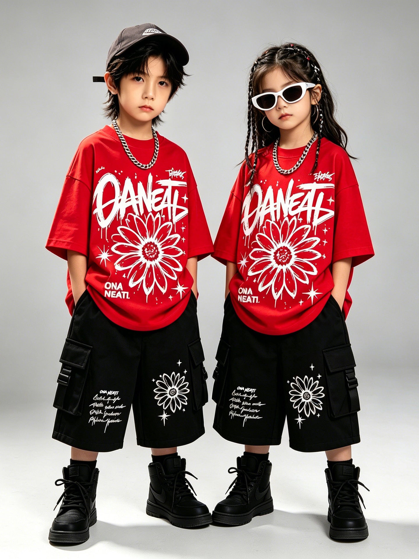 Children's Sleeve Boys Costume Cool Handsome Stylish Children's Suit