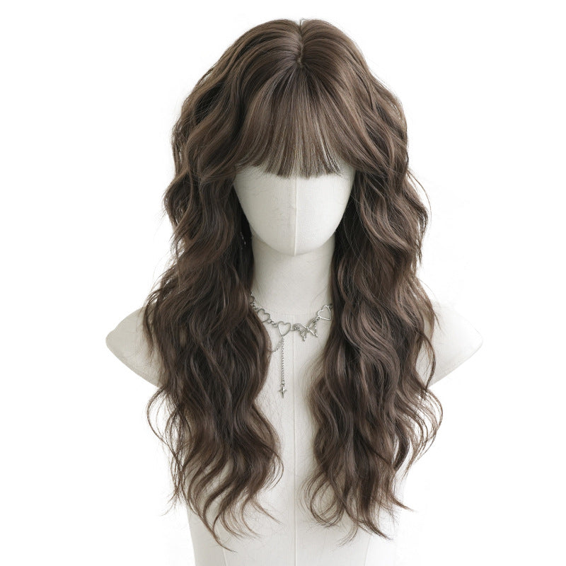 Female Curly Hair Egg Roll Full Top Chemical Fiber Simulated Wig Long Curls
