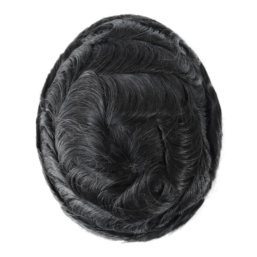 Men's Human Wigs Hair Piece Strong Breathable Men's Wig