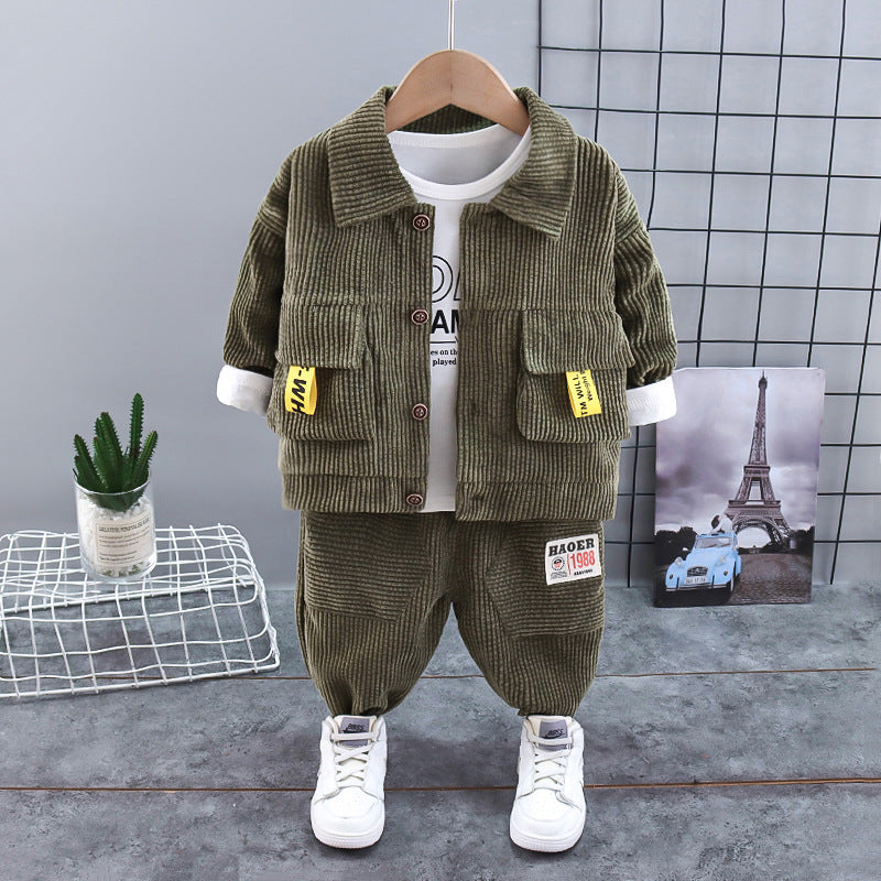 Children's Three-piece Set British Dress Clothing Handsome Boy Years Old Children's Suit