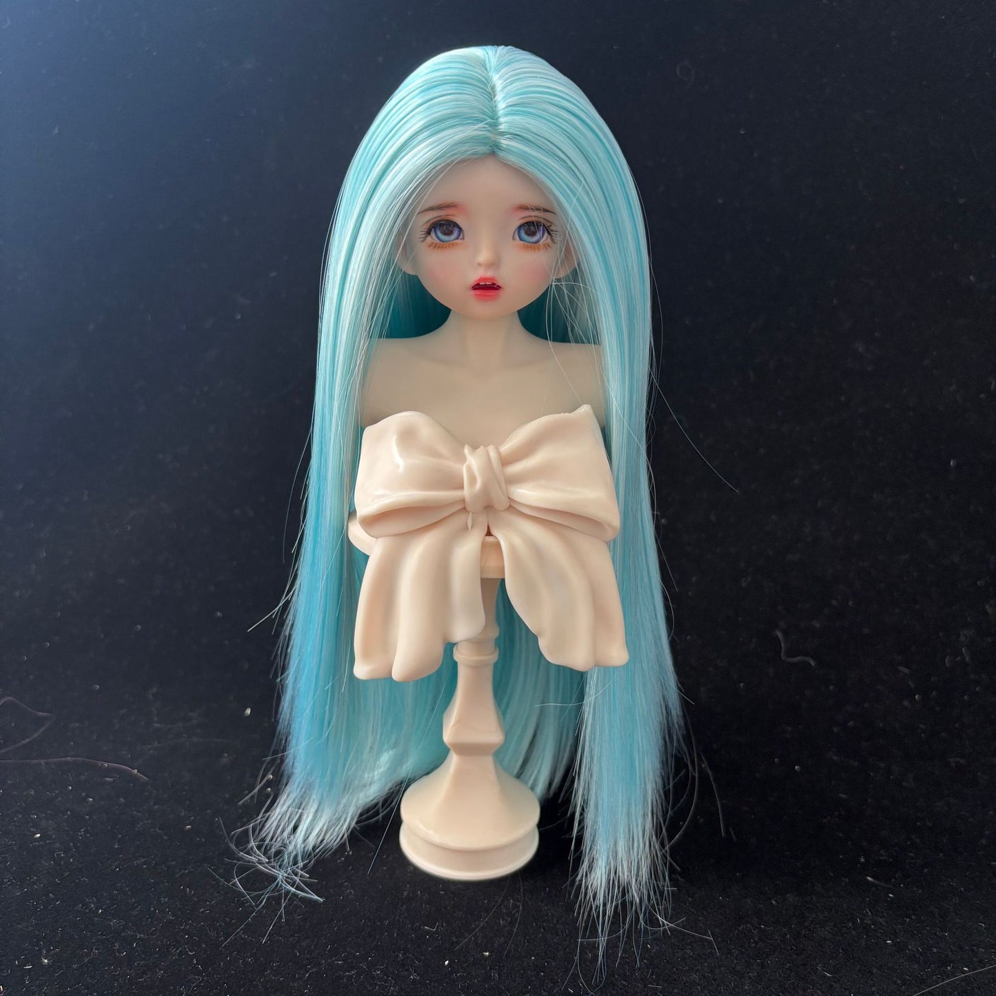 Silk Medium Long Straight Hair Dress Up Cos Wig
