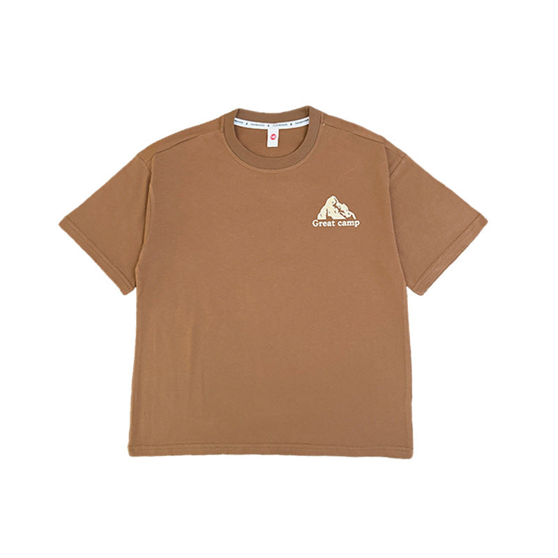 Children's Mountain Clothing Summer Short-sleeved Combed Cotton Breathable Children's T-shirt