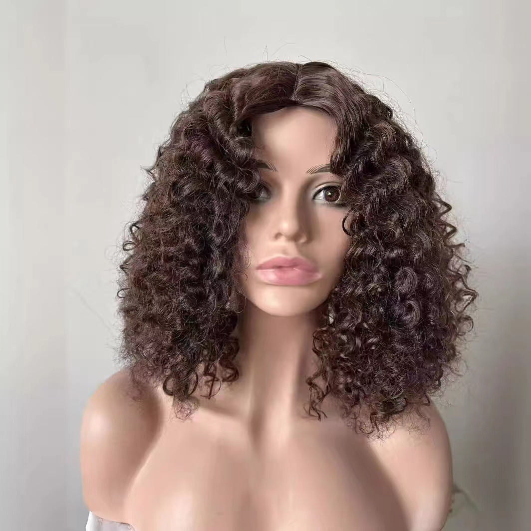 Fashion Front Lace Fluffy Natural Small Wig Long Curls