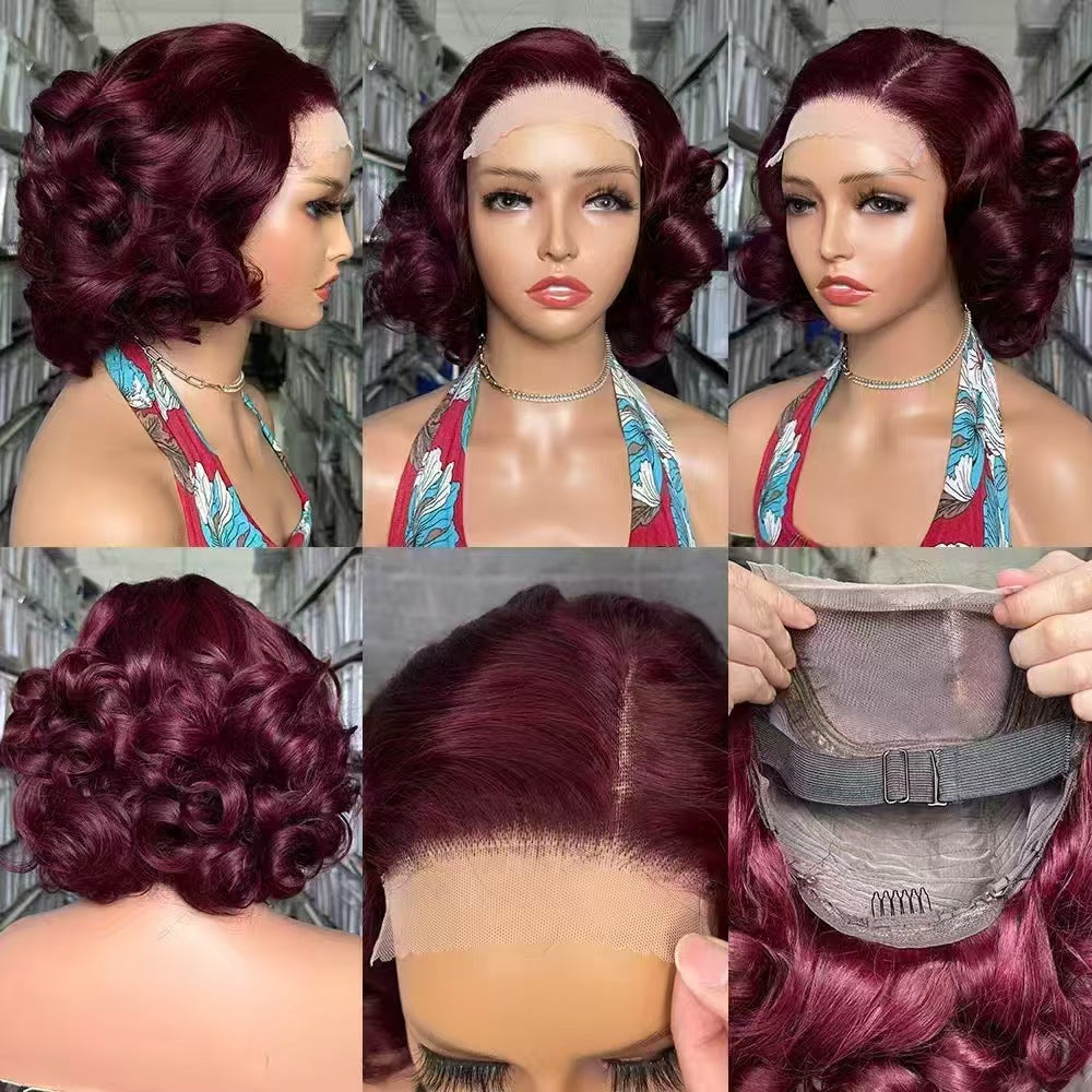 Lace Double Drawn Loose Wave Human Real Hair Wig