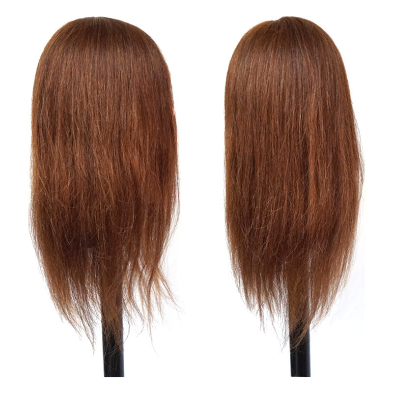 Women's Short Straight Natural Big Ear Hairdressing Shop Practice Other Wig