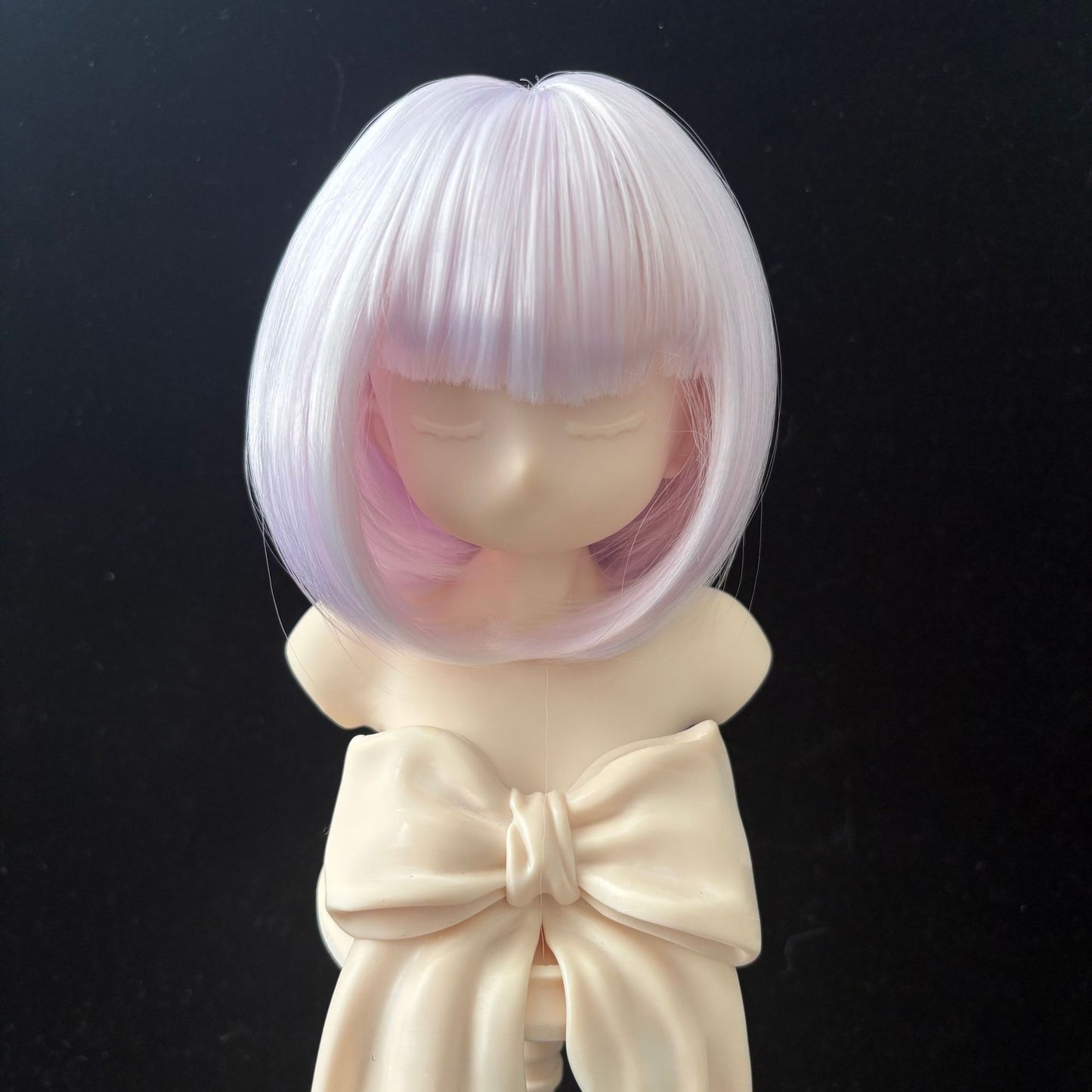 Doll Split Soft Silk Short Hair Straight Bangs Cos Wig