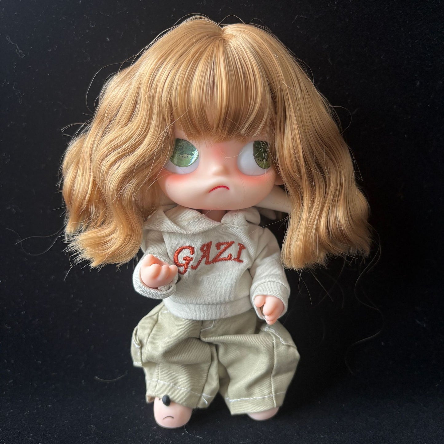 Sister Ga Zi Gingerbread Man Optional Bangs Long Curly Hair Cos Wig