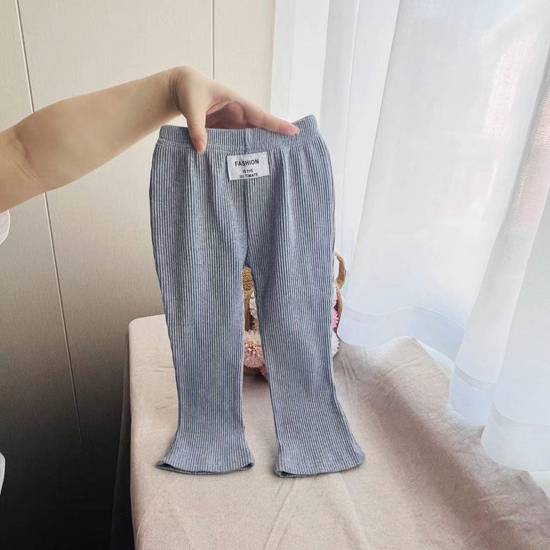 Leggings High Waist Belly Protection Trousers Cotton Children's Pants