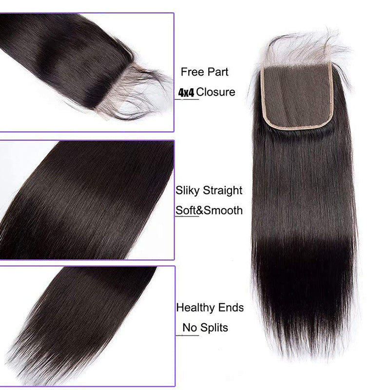 Popular Free Split Human Lace Piece Real Hair Wig