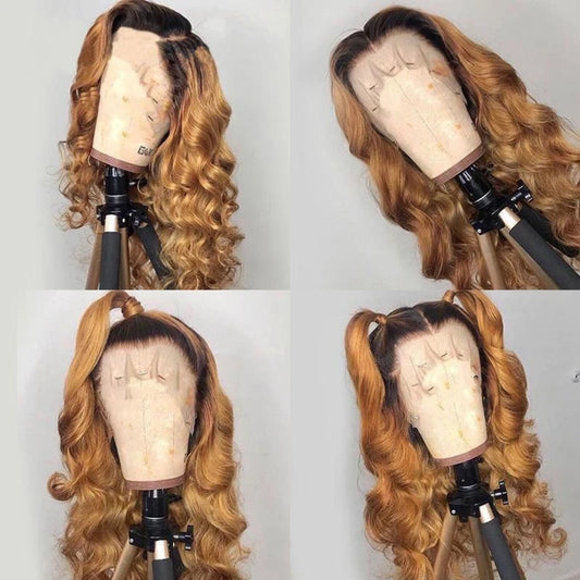 Big Wave Mechanism Fiber Forehead Lace Piece Of Wig Long Curls
