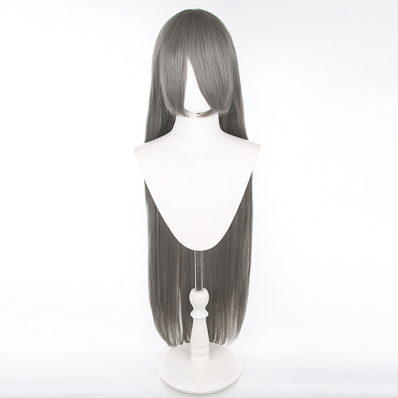 Universal Anime Long Straight Hair Mao Style Fiber Cos Wig