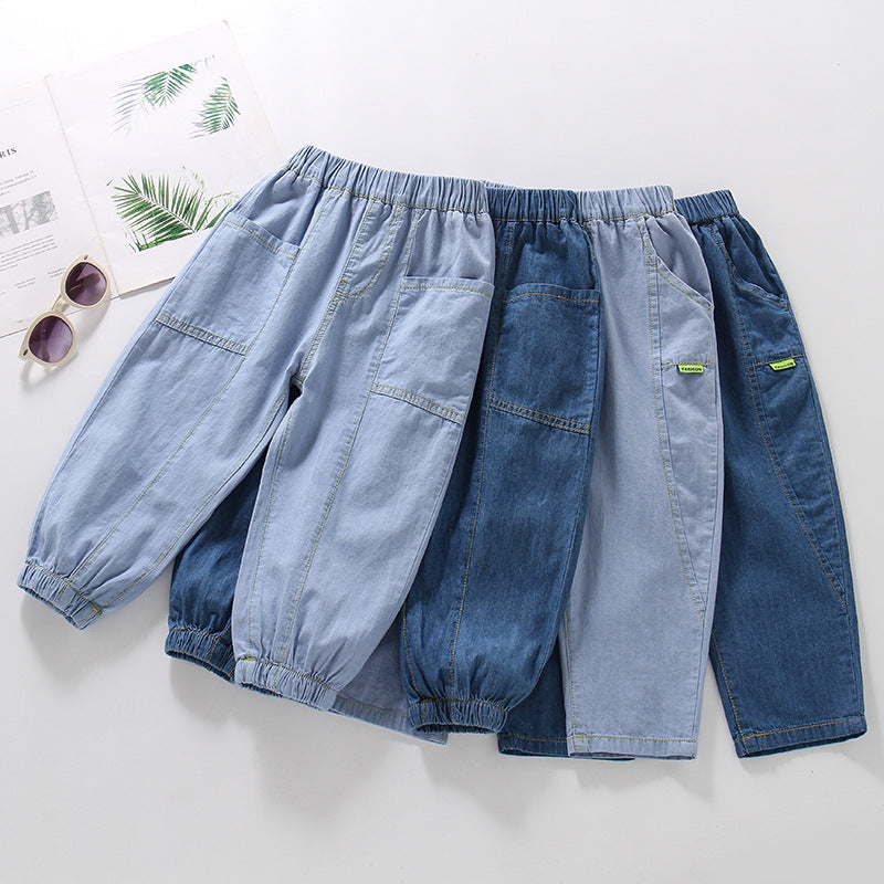Children's Summer Thin Boys Clothing Cotton Casual Children's Pants