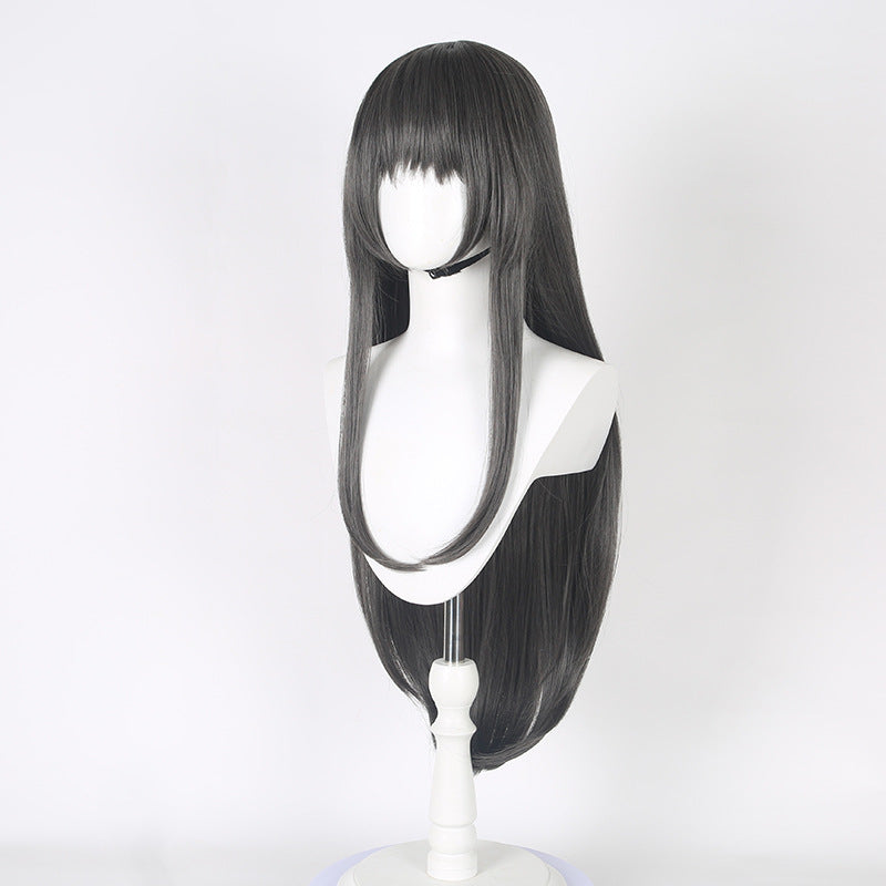 Magi Flame Black Gray Long Hair Cos Wig