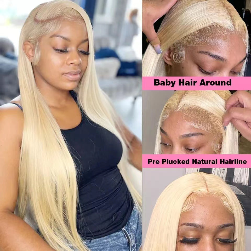 Front Lace Hair Fake Fiber Synthetic Long Straight Wig