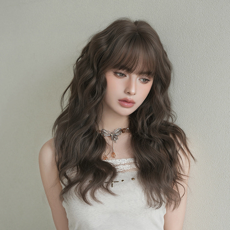 Female Curly Hair Egg Roll Full Top Chemical Fiber Simulated Wig Long Curls