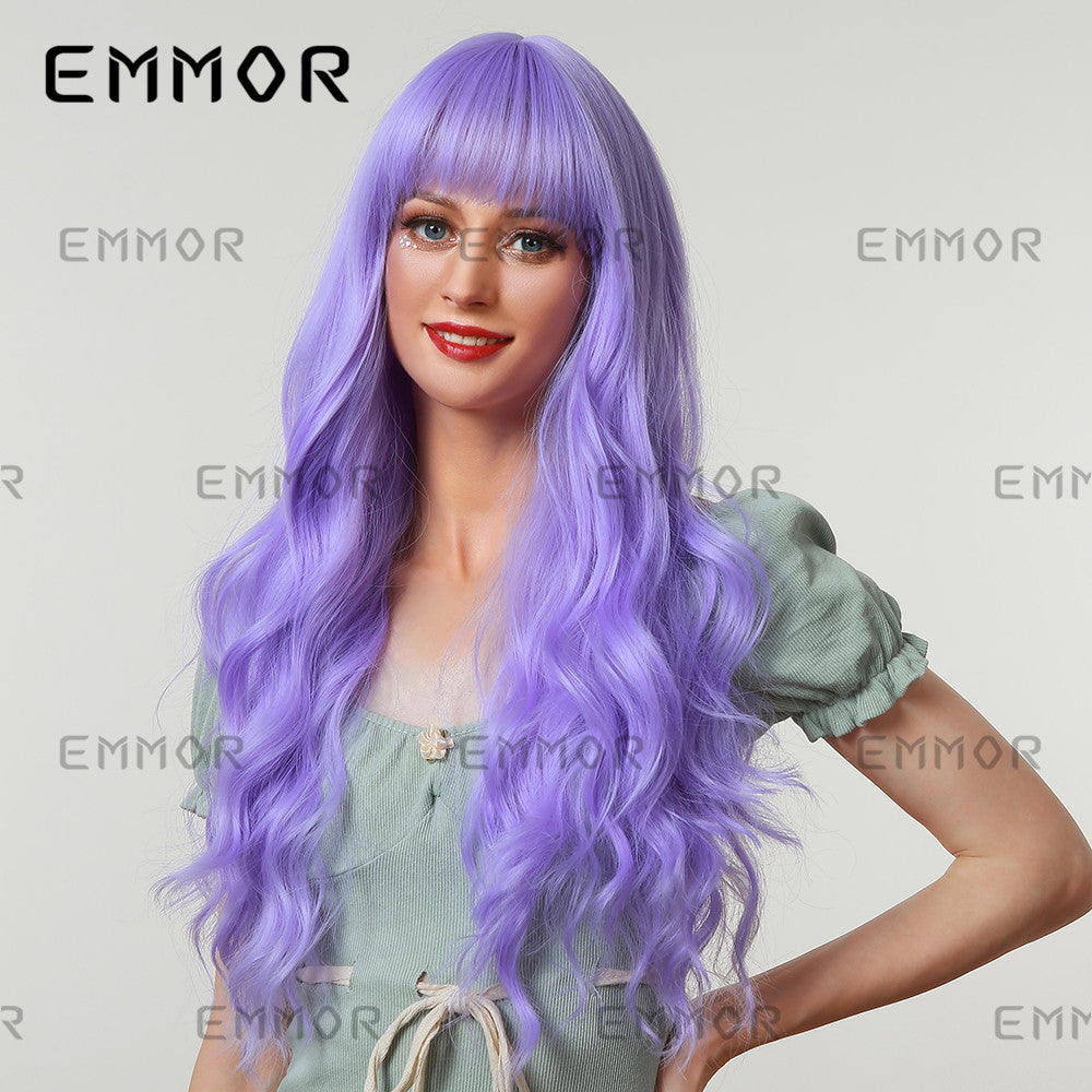 Christmas Halloween Festival Anime Style Air Bangs Big Wave Multiple Wig Long Curls