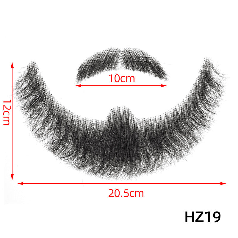 Fake Beard Invisible Seamless Human Hair Eyebrows Film Television Props Other Wig