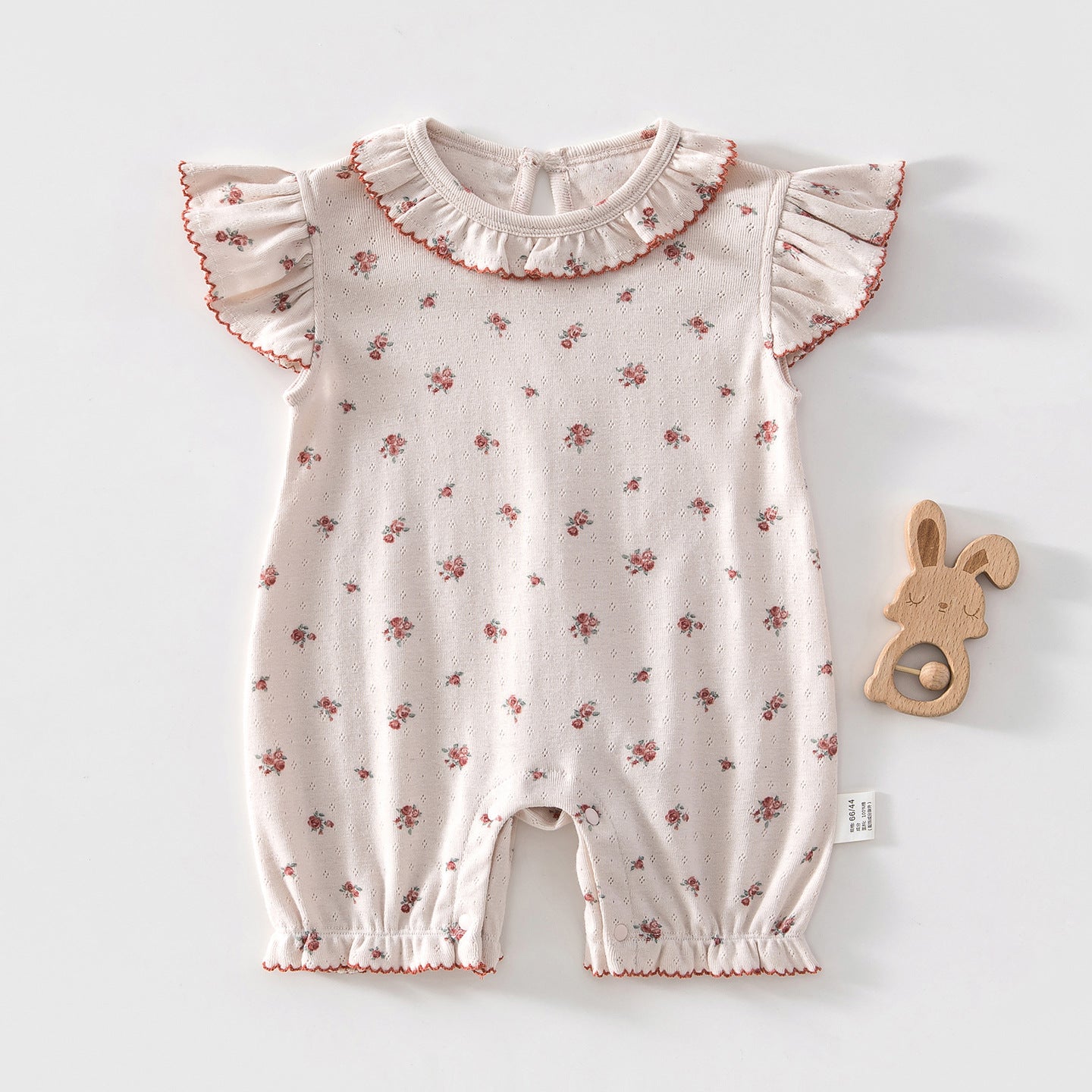 Clothes Summer Thin Cotton Class Sleeveless Vest Jumpsuit Flounced Sleeve Jumpsuit, Climbing Suit