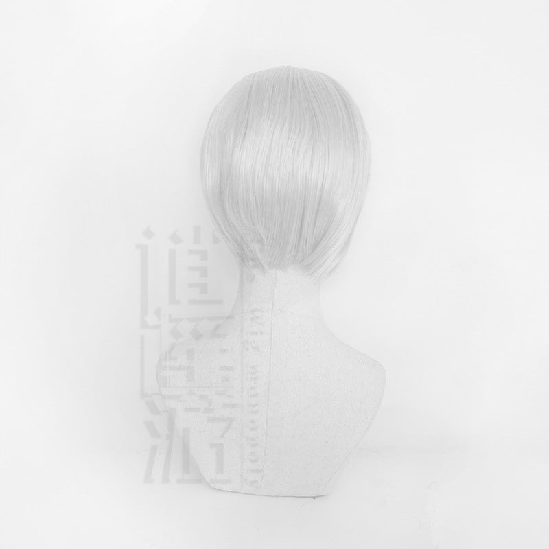 Cool Automata Sier White Short Hair Cos Wig