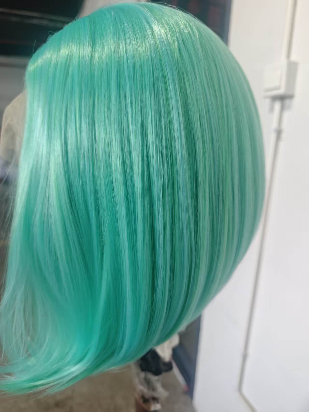 Cool Brazilian Bob With Frontal Human Wig Short Straight Hair