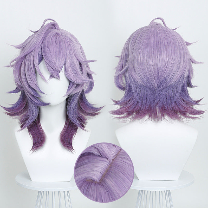 Original God Gradient Color Wolf Tail Shape Simulation Scalp Top Cos Wig