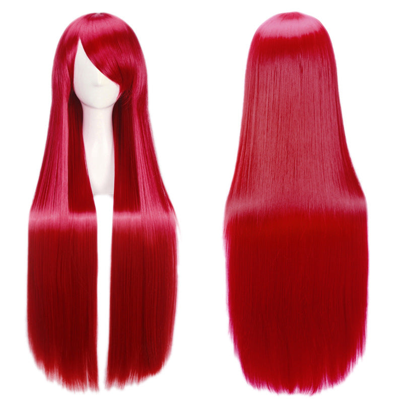 Classic Universal Color Hair Anime Fiber Long Straight Wig