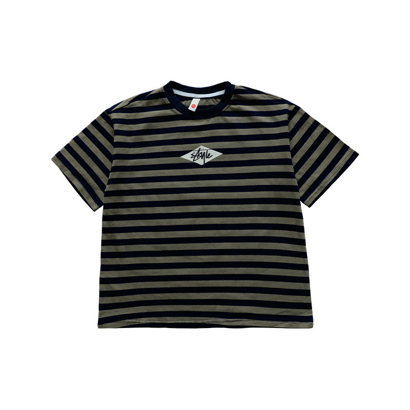 Men's & Children's Short Sleeve Summer Middle Big Casual Comfortable Half Children's T-shirt