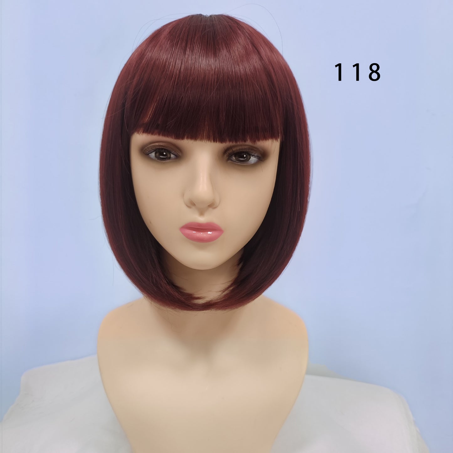 Graceful Classic Bangs Female Synthetic Wigs Wig Short Straight Hair