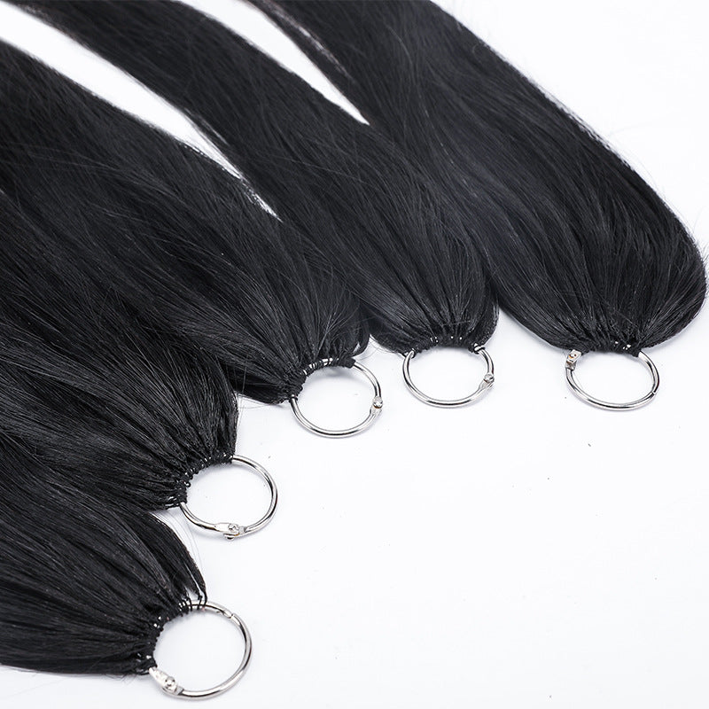 Three Generations Of Feather Extension No Folding Head Broken Yunnan Real Hair Wig