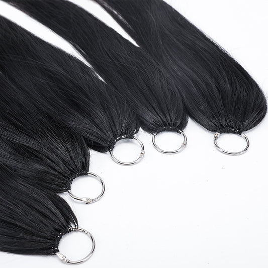 Three Generations Of Feather Extension No Folding Head Broken Yunnan Real Hair Wig