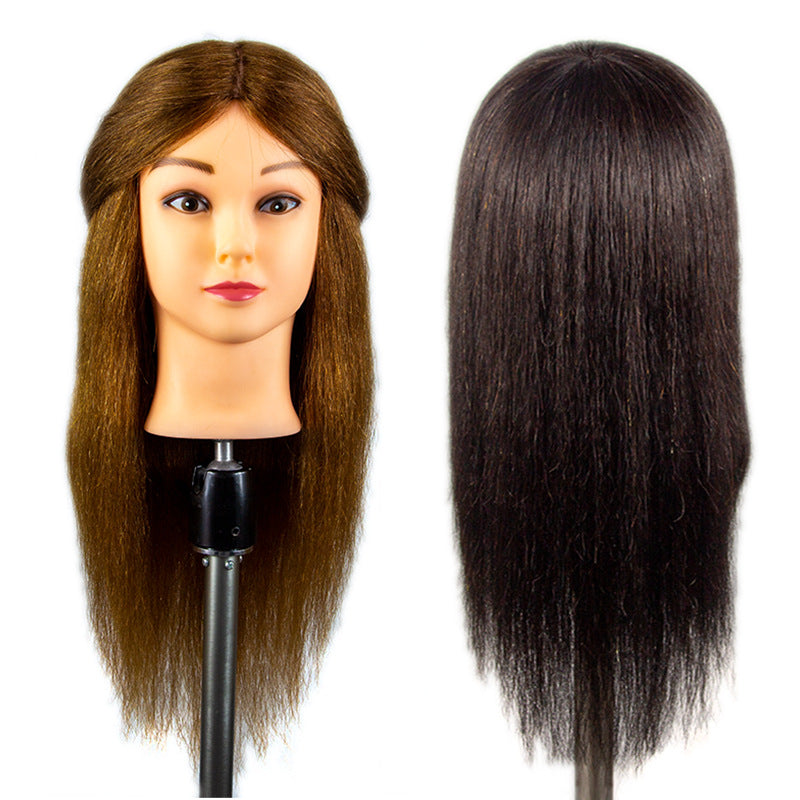 Real Hair Mannequin Head Mock Model Braided Cut Perm Other Wig